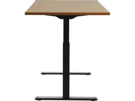 Topstar Bureau réglable en hauteur, (L)1.600 mm, noir/hêtre