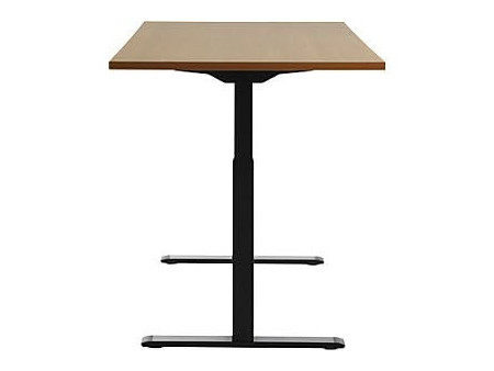 Topstar Bureau réglable en hauteur, (L)1.600 mm, noir/hêtre
