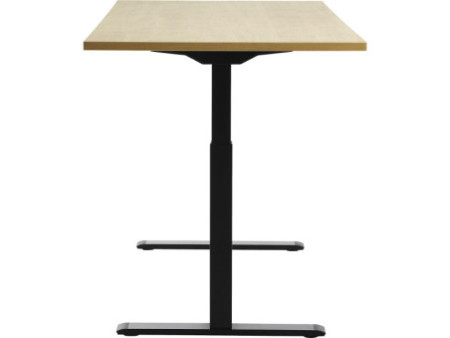Topstar Bureau réglable en hauteur, (L)1.600 mm, noir/érable