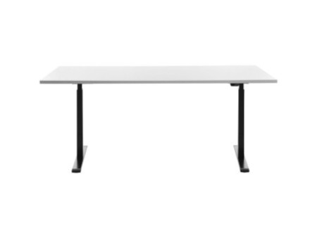 Topstar Bureau réglable en hauteur, (L)1.800 mm, noir/blanc