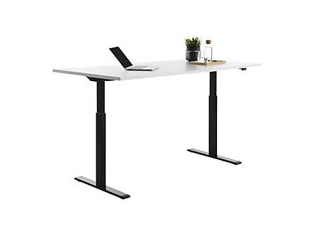 Topstar Bureau réglable en hauteur, (L)1.800 mm, noir/blanc
