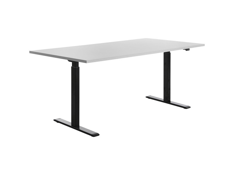 Topstar Bureau réglable en hauteur, (L)1.800 mm, noir/gris