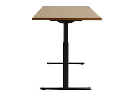 Topstar Bureau réglable en hauteur, (L)1.800 mm, noir/hêtre