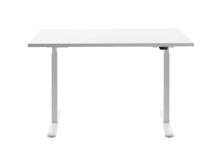 Topstar Bureau réglable en hauteur, (L)1.200 mm, blanc/blanc
