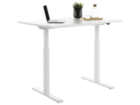 Topstar Bureau réglable en hauteur, (L)1.200 mm, blanc/blanc