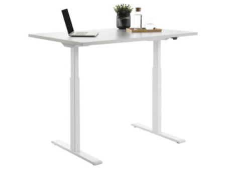 Topstar Bureau réglable en hauteur, (L)1.200 mm, blanc/gris