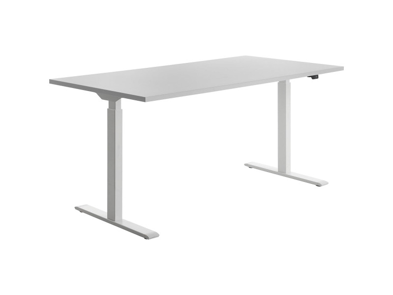 Topstar Bureau réglable en hauteur, (L)1.600 mm, blanc/blanc