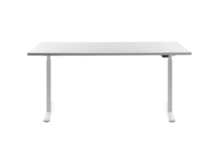 Topstar Bureau réglable en hauteur, (L)1.600 mm, blanc/blanc