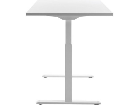 Topstar Bureau réglable en hauteur, (L)1.600 mm, blanc/blanc