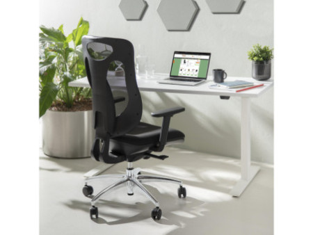 Topstar Bureau réglable en hauteur, (L)1.600 mm, blanc/blanc