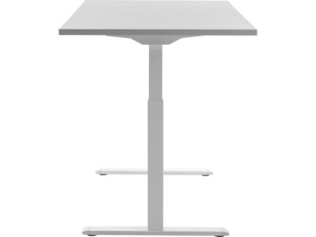 Topstar Bureau réglable en hauteur, (L)1.600 mm, blanc/gris