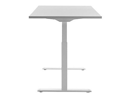 Topstar Bureau réglable en hauteur, (L)1.600 mm, blanc/gris
