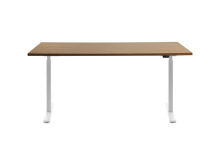Topstar Bureau réglable en hauteur, (L)1.600 mm, blanc/hêtre
