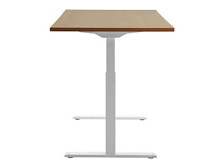 Topstar Bureau réglable en hauteur, (L)1.600 mm, blanc/hêtre