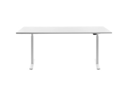 Topstar Bureau réglable en hauteur, (L)1.800 mm, blanc/blanc