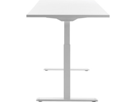 Topstar Bureau réglable en hauteur, (L)1.800 mm, blanc/blanc