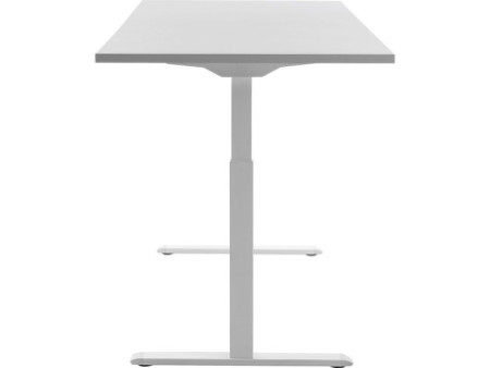 Topstar Bureau réglable en hauteur, (L)1.800 mm, blanc/gris