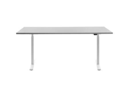 Topstar Bureau réglable en hauteur, (L)1.800 mm, blanc/gris