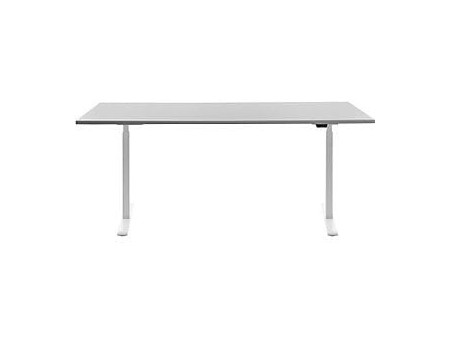 Topstar Bureau réglable en hauteur, (L)1.800 mm, blanc/gris