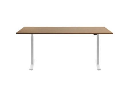 Topstar Bureau réglable en hauteur, (L)1.800 mm, blanc/hêtre
