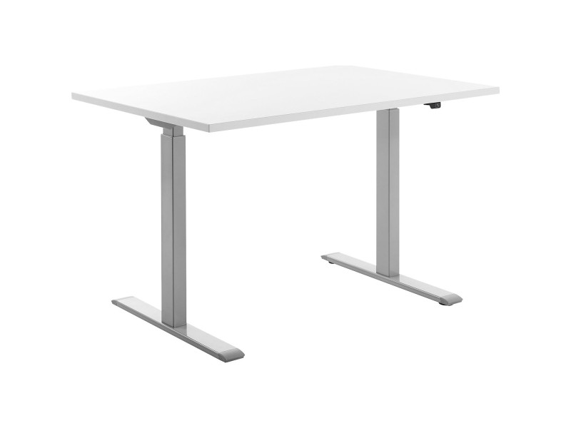 Topstar Bureau réglable en hauteur, (L)1.200 mm, gris/blanc