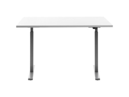 Topstar Bureau réglable en hauteur, (L)1.200 mm, gris/blanc