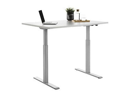 Topstar Bureau réglable en hauteur, (L)1.200 mm, gris/gris