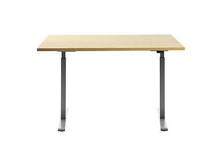 Topstar Bureau réglable en hauteur, (L)1.200 mm, gris/érable