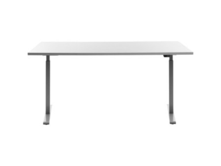 Topstar Bureau réglable en hauteur, (L)1.600 mm, gris/blanc
