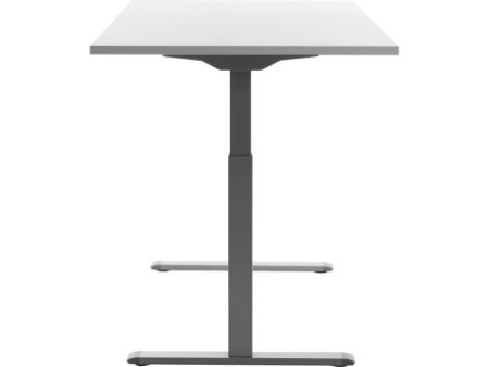 Topstar Bureau réglable en hauteur, (L)1.600 mm, gris/blanc