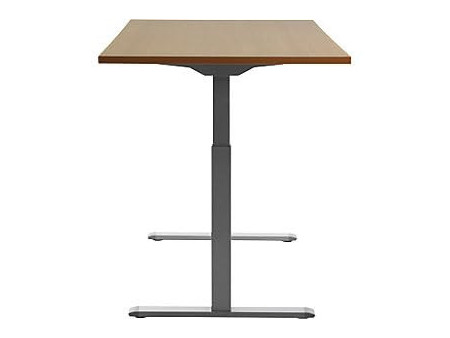 Topstar Bureau réglable en hauteur, (L)1.600 mm, gris/hêtre