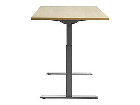 Topstar Bureau réglable en hauteur, (L)1.600 mm, gris/érable