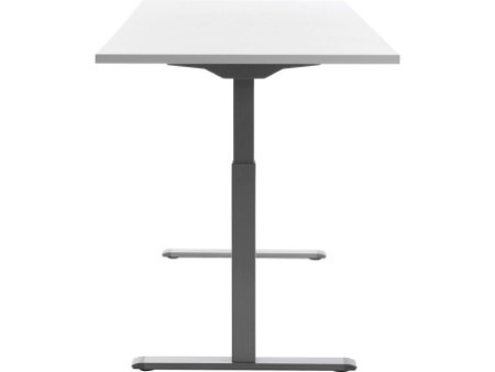 Topstar Bureau réglable en hauteur, (L)1.800 mm, gris/blanc