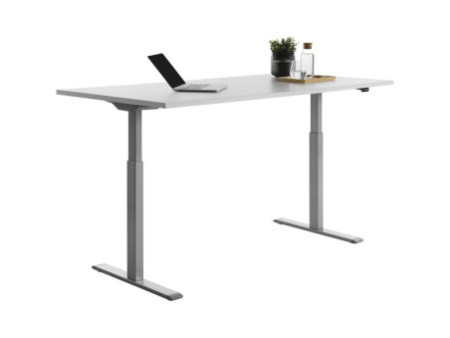 Topstar Bureau réglable en hauteur, (L)1.800 mm, gris/gris