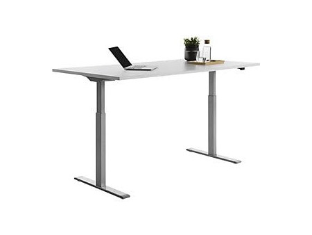 Topstar Bureau réglable en hauteur, (L)1.800 mm, gris/gris