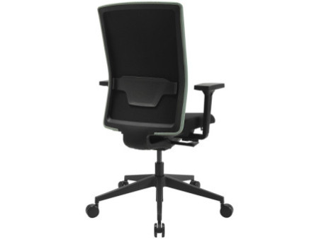 Topstar Chaise de bureau pivotante 'Airwork G', noir/menthe