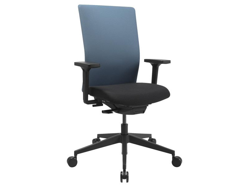 Topstar Chaise de bureau pivotante 'Airwork G', noir/pétrole