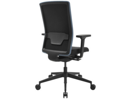 Topstar Chaise de bureau pivotante 'Airwork G', noir/pétrole