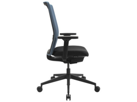 Topstar Chaise de bureau pivotante 'Airwork G', noir/pétrole