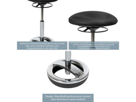 Topstar Tabouret 'Sitness Bob', noir