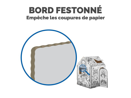 Fellowes Maison de jeu Licorne, en carton ondulé