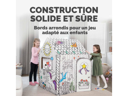Fellowes Maison de jeu Licorne, en carton ondulé