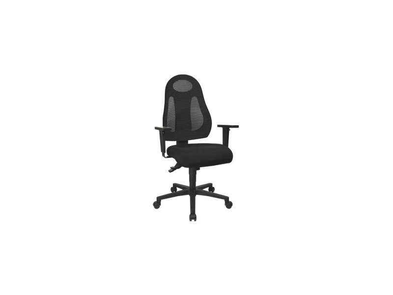 Topstar Chaise de bureau pivotante 'Free Art', noir / noir