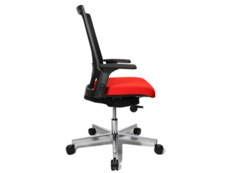 Topstar Chaise de bureau pivotante 'T300', rouge / noir