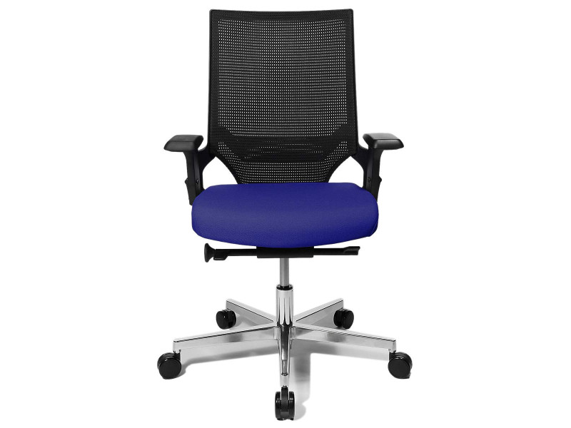 Topstar Chaise de bureau pivotante 'T300', bleu / noir