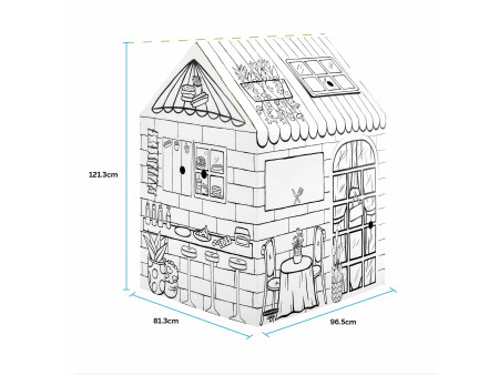 Fellowes Maison de jeu Candy Shop/Restaurant, carton ondulé