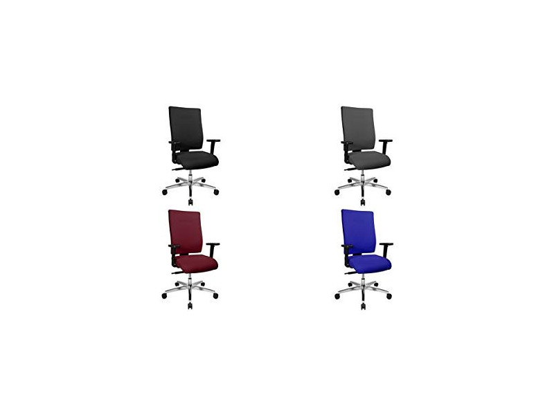 Topstar Chaise de bureau pivotante 'Profi Star 15', bordeaux