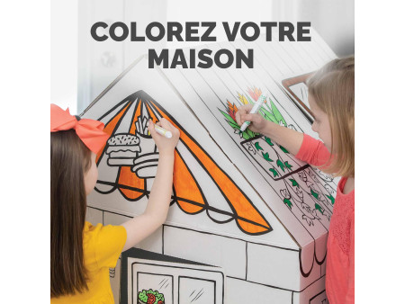 Fellowes Maison de jeu Candy Shop/Restaurant, carton ondulé
