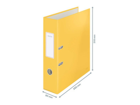 LEITZ Classeur à levier Cosy Soft-Touch, A4, 80 mm, jaune