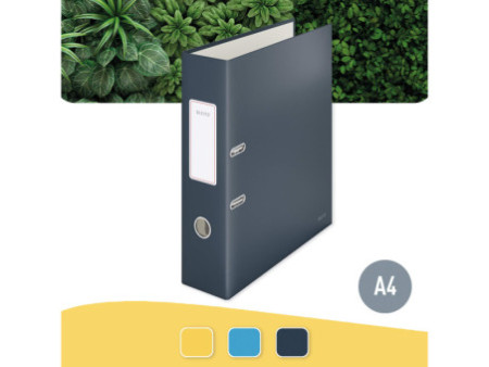 LEITZ Classeur à levier Cosy Soft-Touch, A4, 80 mm, gris